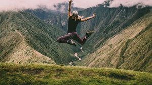 A fellow traveller had to have that classic jumping photo in this amazing place in the middle of the Andes.